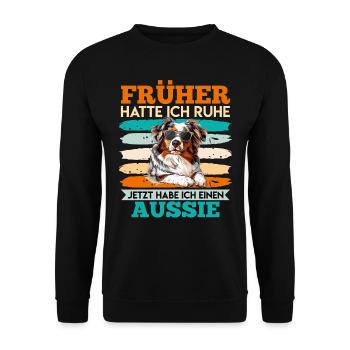 Australien J’AVAIS LA PAIX MAINTENANT J’AI AUSTRALIEN - Sweat-shirt Unisexe - noir - Devant - Alina (178cm) & Michal (187cm)