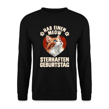 Turc Van Lover HAVE A MIAOUL STERIOUS - Sweat-shirt Unisexe - noir - Devant - Alina (178cm) & Michal (187cm)