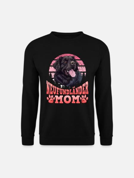 TERRE-NEUVE MAMAN Newfie CHIEN MAMAN Newfies - Sweat-shirt Unisexe - noir