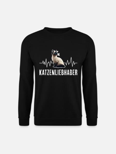 Siamesen KATZENLIEBHABER Siamkatzen Besitzer - Unisex Pullover - Schwarz