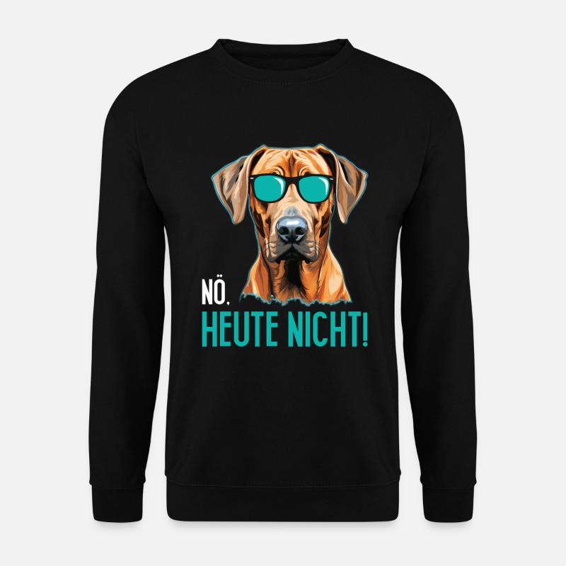 Rhodesian Ridgeback NÖ HEUTE NICHT Nevera - Sudadera unisex - negro