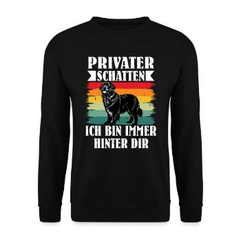Newfie PRIVATE SHADOW JE SUIS TOUJOURS DERRIÈRE TOI - Sweat-shirt Unisexe - noir - Devant - Alina (178cm) & Michal (187cm)