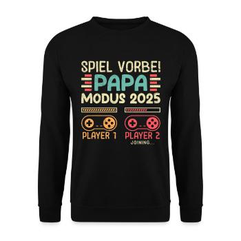 GAME BY DAD MODE 2025 Funny Player Dad - Sweat-shirt Unisexe - noir - Devant - Alina (178cm) & Michal (187cm)