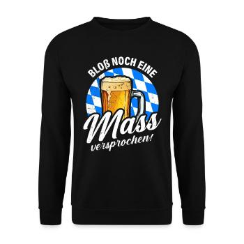 Plus qu’un litre de bière Bavaroise - Sweat-shirt Unisexe - noir - Devant - Alina (178cm) & Michal (187cm)