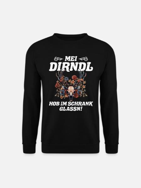 Mein Dirndl im Schrank gelassen Ersatzdirndl - Unisex Pullover - Schwarz