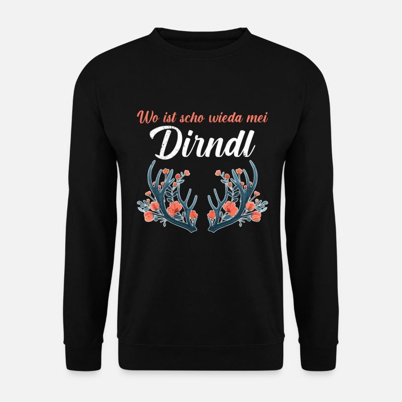 Où est mon dirndl ? Ersartdirndl - Sweat-shirt Unisexe - noir
