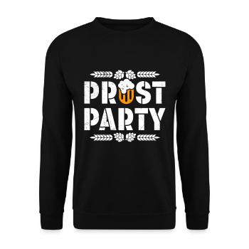 Cheers Party - Unisex Sweatshirt - black - Front - Alina (178cm) & Michal (187cm)