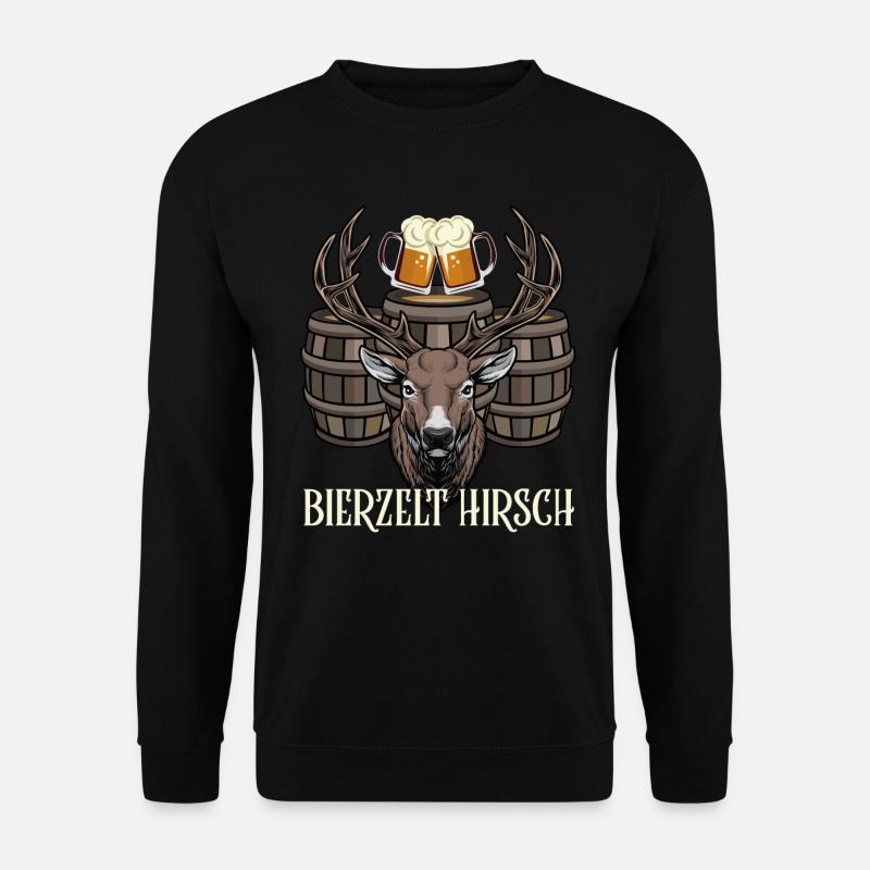 Beer tent Hirsch - Unisex Sweatshirt - black