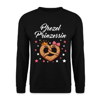 Bretzel Princesse - Sweat-shirt Unisexe - noir - Devant - Alina (178cm) & Michal (187cm)