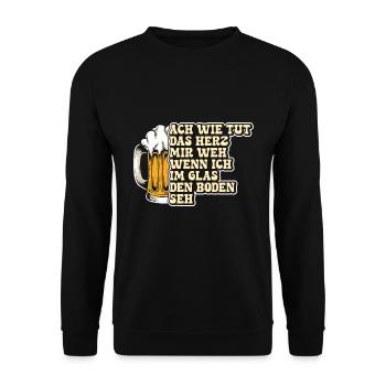 Munich Folk Festival HOW DOES MY HEART HURT - Unisex Sweatshirt - black - Front - Alina (178cm) & Michal (187cm)