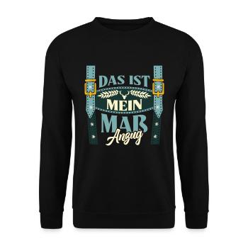Münchner Volksfest MEI MASS-ANZUG Lustiges - Unisex Sweatshirt - black - Front - Alina (178cm) & Michal (187cm)