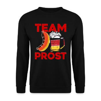 Festival folklorique de Munich TEAM PROST Funny Bavarian - Sweat-shirt Unisexe - noir - Devant - Alina (178cm) & Michal (187cm)