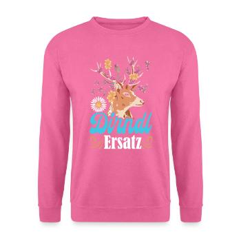DIRNDL ERSATZ Damen Trachtenshirt Münchner - Unisex Pullover - Pink - Vorne