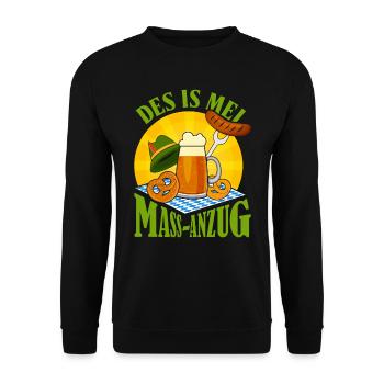 Münchner Volksfest MEI MASS-ANZUG Lustiges - Unisex Sweatshirt - black - Front - Alina (178cm) & Michal (187cm)