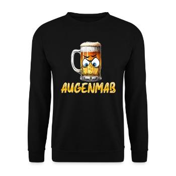 Munich Folk Festival AUGENMAẞ Funny Beer Tent - Unisex Sweatshirt - black - Front - Alina (178cm) & Michal (187cm)