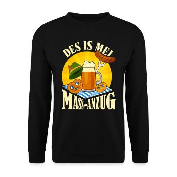 Münchner Volksfest MEI MASS-ANZUG Lustiges - Unisex Sweatshirt - black - Front - Alina (178cm) & Michal (187cm)