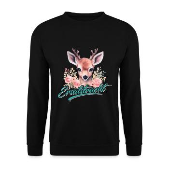 ERSATZDIRNDL Münchner Volksfest Dirndl Damen - Unisex Sweatshirt - black - Front - Alina (178cm) & Michal (187cm)