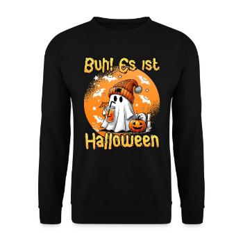 Halloween Kinder BOO ES IST HALLOWEEN Lustiges - Unisex Pullover - Schwarz - Vorne - Alina (178cm) & Michal (187cm)