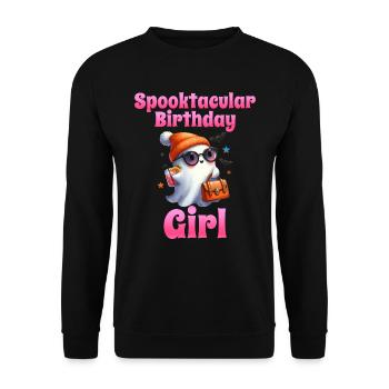 Halloween Enfants SPOOKTACULAR BIRTHDAY GIRL - Sweat-shirt Unisexe - noir - Devant - Alina (178cm) & Michal (187cm)