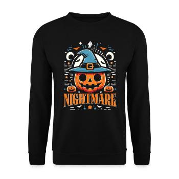 Halloween Costume Kids NIGHTMARE Funny - Unisex Sweatshirt - black - Front - Alina (178cm) & Michal (187cm)