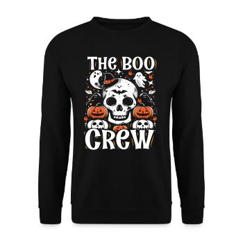 Halloween Costume Kids THE BOO CREW Fun - Unisex Sweatshirt - black - Front - Alina (178cm) & Michal (187cm)