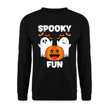 Costume d’Halloween Enfants EFFRAYANT AMUSANT Drôle - Sweat-shirt Unisexe - noir - Devant - Alina (178cm) & Michal (187cm)