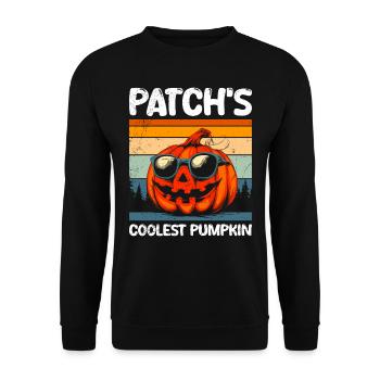 Costume d’Halloween Enfants PATCH’S COOLEST PUMPKIN - Sweat-shirt Unisexe - noir - Devant - Alina (178cm) & Michal (187cm)