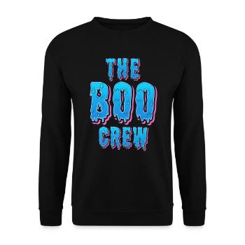 Halloween Costume Kids THE BOO CREW Fun - Unisex Sweatshirt - black - Front - Alina (178cm) & Michal (187cm)