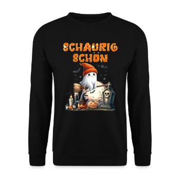 Fête d’Halloween Enfants EFFRAYANT BEAU Drôle - Sweat-shirt Unisexe - noir - Devant - Alina (178cm) & Michal (187cm)
