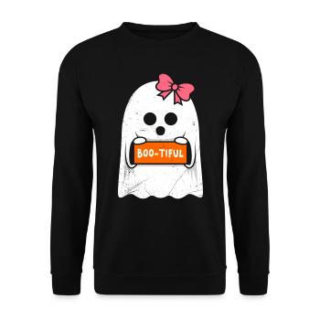 Costume d’Halloween Enfants BOO-TIFUL Drôle Halloween - Sweat-shirt Unisexe - noir - Devant - Alina (178cm) & Michal (187cm)
