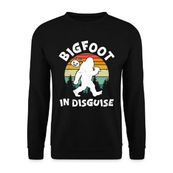 Halloween Costume Kids BIGFOOT IN DISGUISE - Unisex Sweatshirt - black - Front - Alina (178cm) & Michal (187cm)