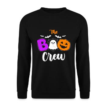 Halloween Costume Kids THE BOO CREW Fun - Unisex Sweatshirt - black - Front - Alina (178cm) & Michal (187cm)