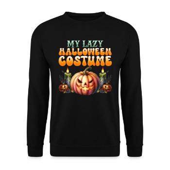 Halloween MY LAZY HALLOWEEN COSTUME Kinder - Unisex Pullover - Schwarz - Vorne - Alina (178cm) & Michal (187cm)