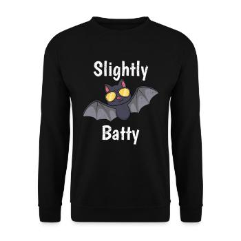Halloween Costume Kids SLIGHTLY CRAZY Girls - Unisex Sweatshirt - black - Front - Alina (178cm) & Michal (187cm)