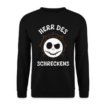 Halloween Kostüm Kinder HERR DES SCHECKENS Lustig - Unisex Pullover - Schwarz - Vorne - Alina (178cm) & Michal (187cm)