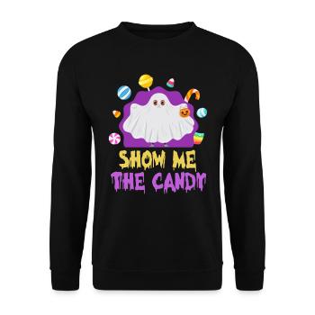 Fête d’Halloween SHOW ME CANDY Costume d’Halloween - Sweat-shirt Unisexe - noir - Devant - Alina (178cm) & Michal (187cm)