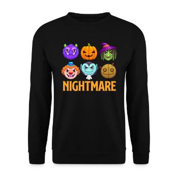 Costume d’Halloween Enfants SPOOKY NIGHT Drôle - Sweat-shirt Unisexe - noir - Devant - Alina (178cm) & Michal (187cm)