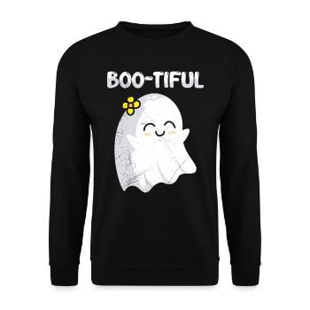 Costume d’Halloween Enfants BOO-TIFUL Drôle Halloween - Sweat-shirt Unisexe - noir - Devant - Alina (178cm) & Michal (187cm)