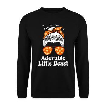 Costume d’Halloween Enfants LOVELY DEVIL Drôle - Sweat-shirt Unisexe - noir - Devant - Alina (178cm) & Michal (187cm)
