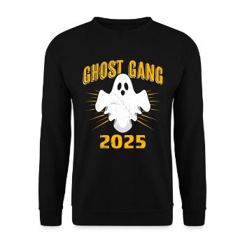 Halloween Kostüm Kinder GHOST GANG 2025 - Unisex Pullover - Schwarz - Vorne - Alina (178cm) & Michal (187cm)