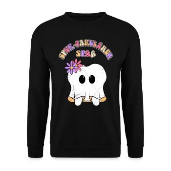 Halloween Party SPUK-TAKULÄRER SPAß Lustiges - Unisex Pullover - Schwarz - Vorne - Alina (178cm) & Michal (187cm)