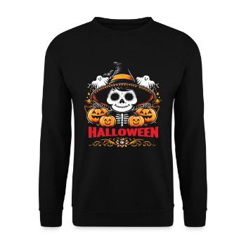 Halloween Enfants Fête HALLOWEEN Costume Enfants - Sweat-shirt Unisexe - noir - Devant - Alina (178cm) & Michal (187cm)