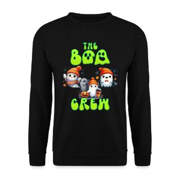 Halloween Costume Kids THE BOO CREW Fun - Unisex Sweatshirt - black - Front - Alina (178cm) & Michal (187cm)