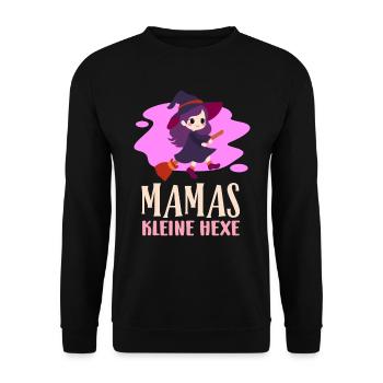 Halloween Girl MAMAS LITTLE WITCH Funny - Unisex Sweatshirt - black - Front - Alina (178cm) & Michal (187cm)