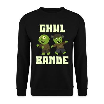 Halloween Kostüm Kinder GHUL BANDE Lustiges - Unisex Pullover - Schwarz - Vorne - Alina (178cm) & Michal (187cm)