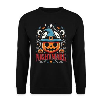 Halloween Costume Kids NIGHTMARE Funny - Unisex Sweatshirt - black - Front - Alina (178cm) & Michal (187cm)