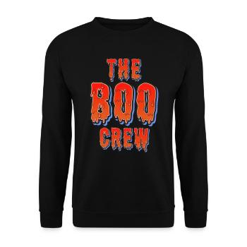 Halloween Costume Kids THE BOO CREW Fun - Unisex Sweatshirt - black - Front - Alina (178cm) & Michal (187cm)