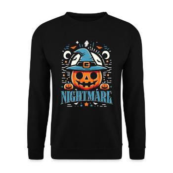 Halloween Costume Kids NIGHTMARE Funny - Unisex Sweatshirt - black - Front - Alina (178cm) & Michal (187cm)