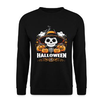 Halloween Enfants Fête HALLOWEEN Costume Enfants - Sweat-shirt Unisexe - noir - Devant - Alina (178cm) & Michal (187cm)