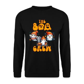 Halloween Costume Kids THE BOO CREW Fun - Unisex Sweatshirt - black - Front - Alina (178cm) & Michal (187cm)